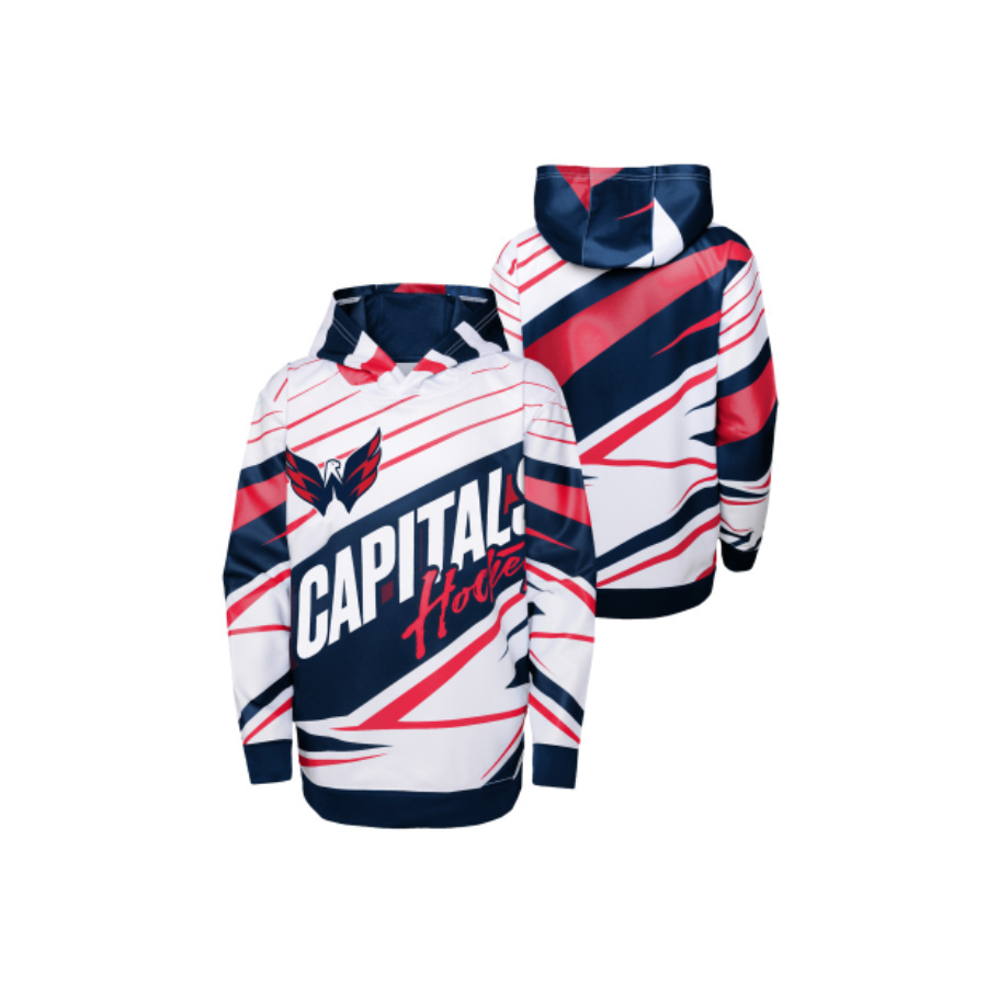 NHL ADEPT QUARTERBACK PULLOVER SUBLIMATED HOODIE WASHINGTON CAPITALS DETSKÁ MIKINA